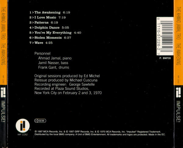 Ahmad Jamal Trio - The Awakening (CD) - Velvet Music