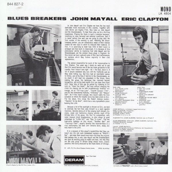John Mayall With Eric Clapton - Blues Breakers (CD)