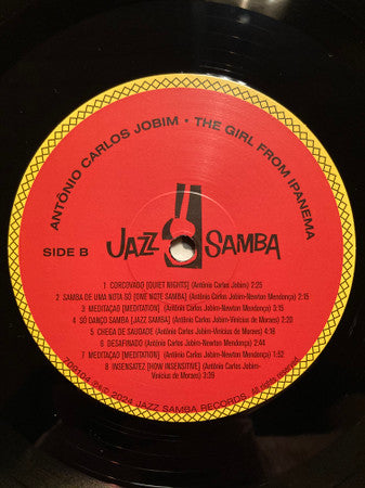 Antonio Carlos Jobim - The Girl From Ipanema (LP) - Velvet Music