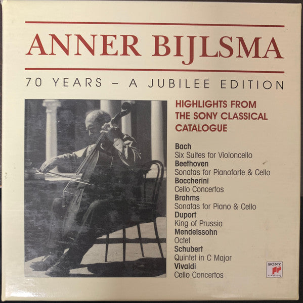 Anner Bylsma - 70 Years (Highlights From The Sony Classical Catalog) (second-hand CD)