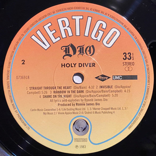 Dio (2) - Holy Diver (LP) - Velvet Music