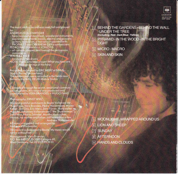 Andreas Vollenweider - ...Behind The Gardens - Behind The Wall - Under The Tree... (tweedehands CD) - Velvet Music