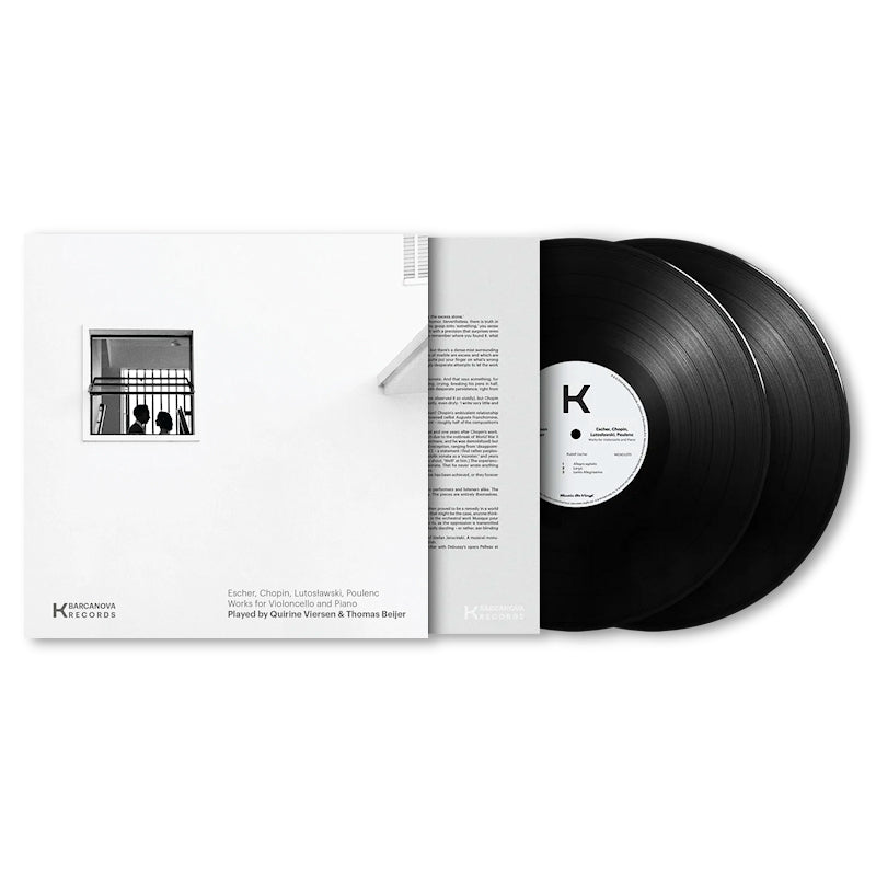 Quirine Viersen & Thomas Beijer - Escher, chopin, lutoslawski, poulenc, works for violoncello and piano (LP)