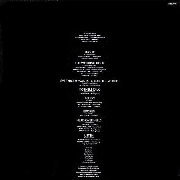 Tears For Fears - Songs From The Big Chair (tweedehands LP) - Velvet Music
