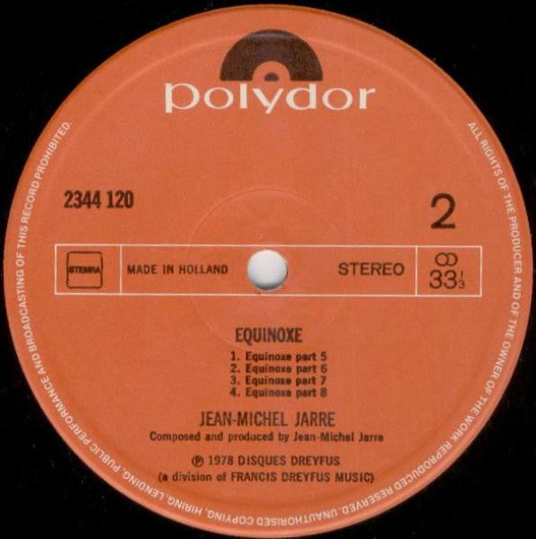 Jean-Michel Jarre - Equinoxe (tweedehands LP) - Velvet Music