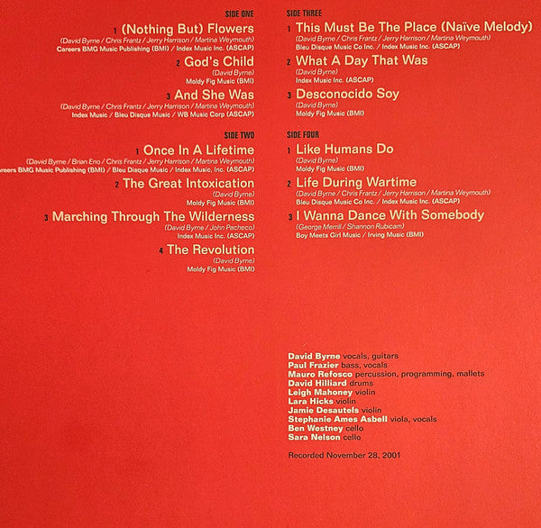 David Byrne - Live From Austin TX (LP) - Velvet Music