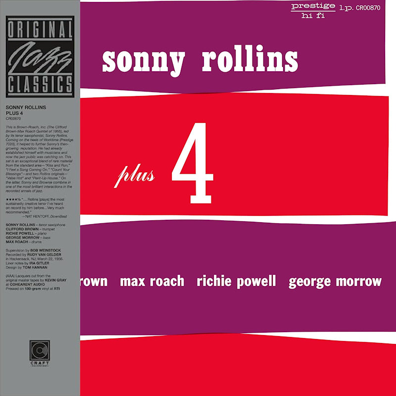 Sonny Rollins - Plus 4 (LP) - Velvet Music