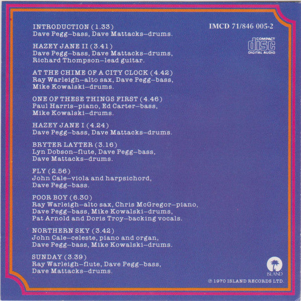 Nick Drake - Bryter Layter (CD d'occasion)