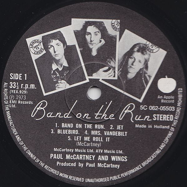 Wings (2) - Band On The Run (tweedehands LP) - Velvet Music