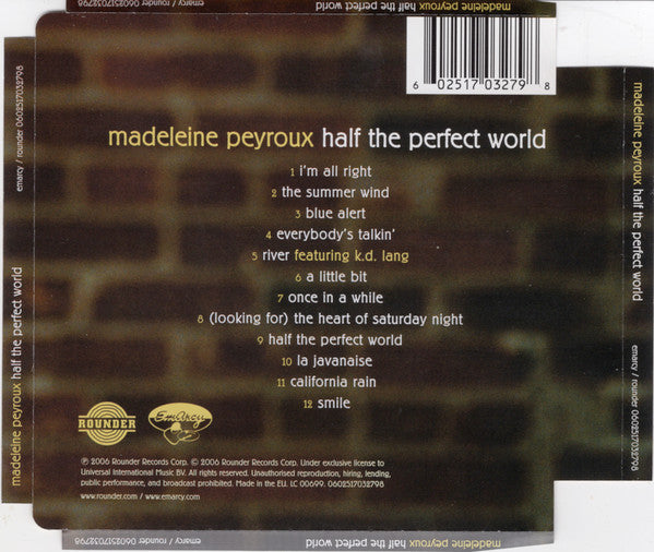 Madeleine Peyroux - Half The Perfect World (second-hand CD)