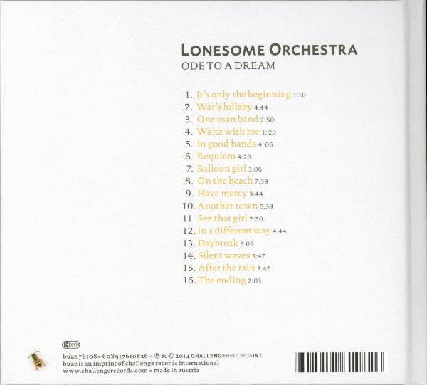 Lonesome Orchestra - Ode To A Dream (CD d'occasion)