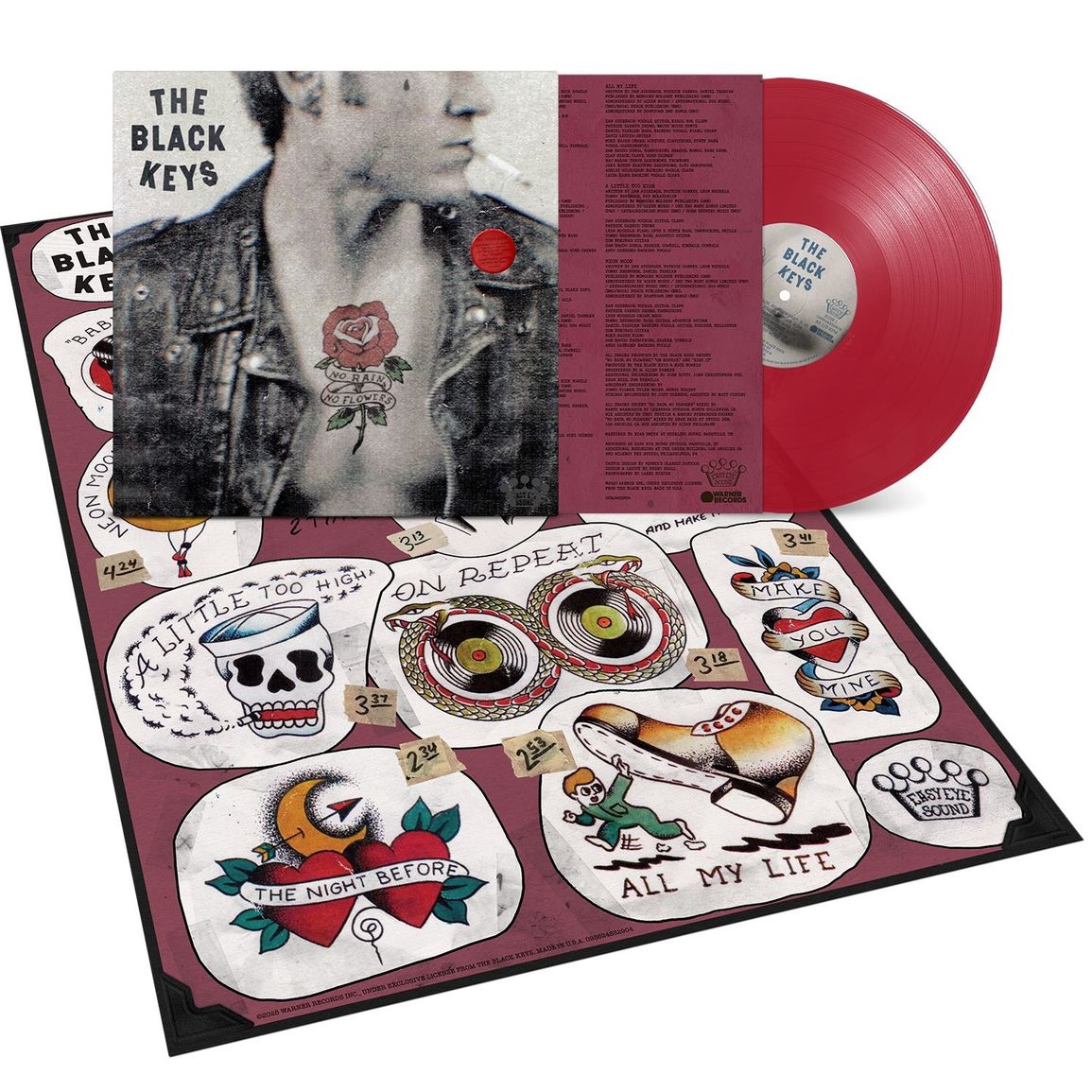 The Black Keys - No Rain, No Flowers (Red Transparent Vinyl LP) - Velvet Music