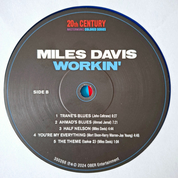 Miles Davis - Workin' (LP) - Velvet Music