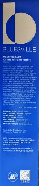Memphis Slim - Memphis Slim At The Gate Of Horn (LP) - Velvet Music