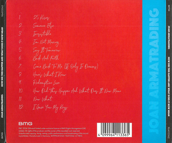 Joan Armatrading - How Did This Happen And What Does It Now Mean (CD)