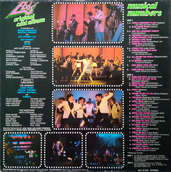 Various - 'Elvis' - The Original Cast Album (second-hand LP)