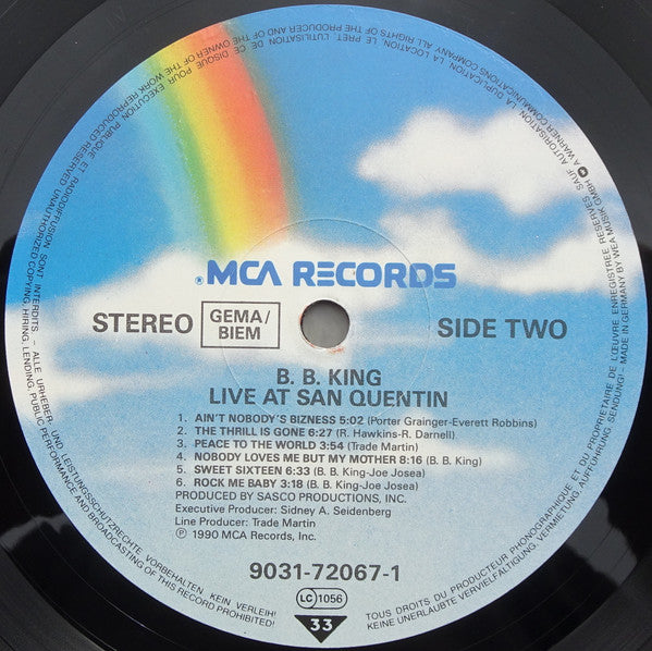 B.B. King - Live At San Quentin (tweedehands LP) - Velvet Music