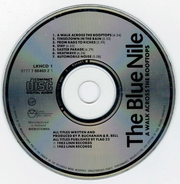 Blue Nile, The - A Walk Across The Rooftops (tweedehands CD) - Velvet Music