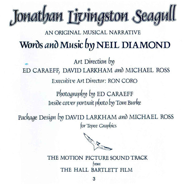Neil Diamond - Jonathan Livingstone Seagull (Original motion picture soundtrack) (CD d'occasion)