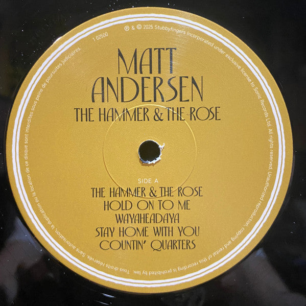 Matt Andersen - The Hammer & The Rose (CD) - Velvet Music