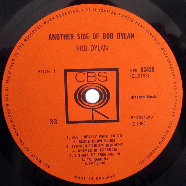 Bob Dylan - Another Side Of Bob Dylan (tweedehands LP) - Velvet Music
