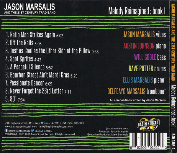 Jason Marsalis And 21st Century Trad Band, The - Melody Reimagined: book 1 (tweedehands CD) - Velvet Music