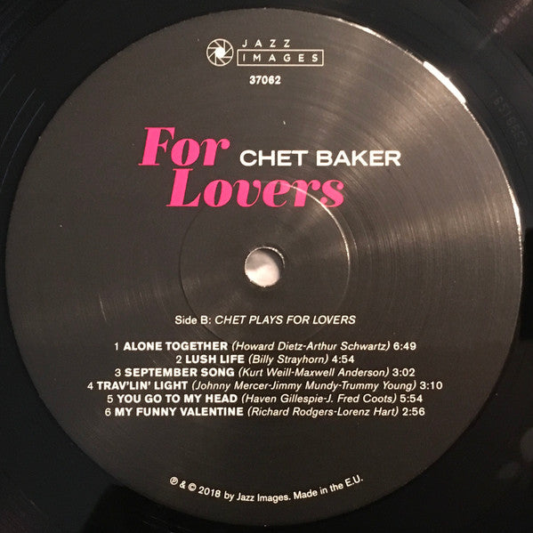 Chet Baker - For Lovers (LP) - Velvet Music