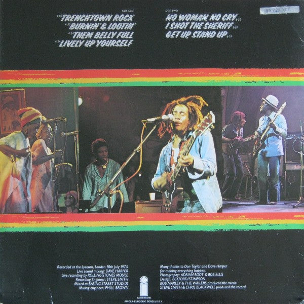 Bob Marley & The Wailers - Live! (tweedehands LP) - Velvet Music