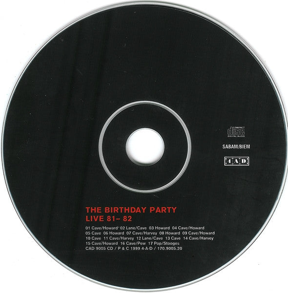 Birthday Party, The - Live 81-82 (tweedehands CD) - Velvet Music