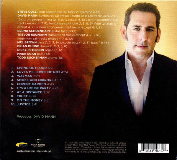Steve Cole - Smoke And Mirrors (CD d'occasion)
