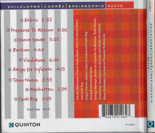 Arkady Shilkloper | Alegre Correa | Georg Breinschmid - Mauve (tweedehands CD) - Velvet Music