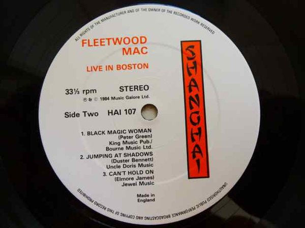 Fleetwood Mac - Live In Boston (tweedehands LP) - Velvet Music