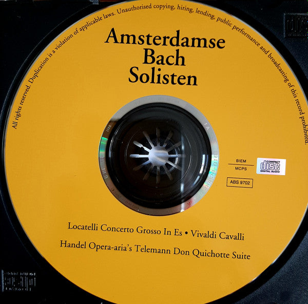 Amsterdam Bach Soloists, Michael Chance - Amsterdamse Bach Solisten & Michael Chance (CD d'occasion)