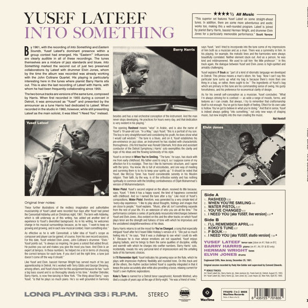 Yusef Lateef - Into Something (LP) - Velvet Music