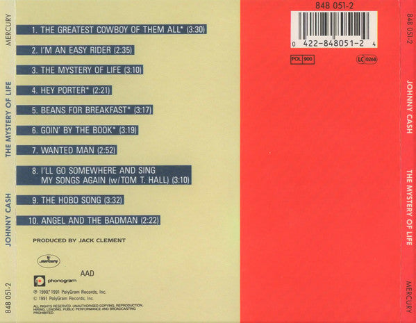 Johnny Cash - The Mystery Of Life (tweedehands CD) - Velvet Music