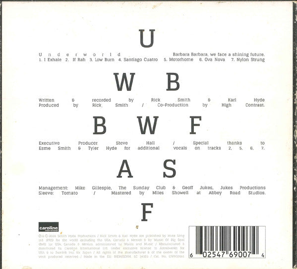 Underworld - Barbara Barbara, We Face A Shining Future (tweedehands CD) - Velvet Music