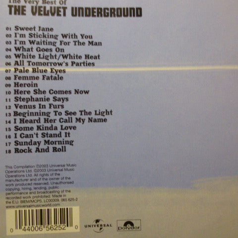 Velvet Underground, The - The Very Best Of (CD) - Velvet Music
