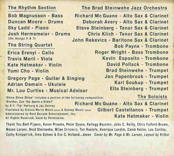 Gregory Page & His Big Band Orchestra - Shine, Shine, Shine (second-hand CD)