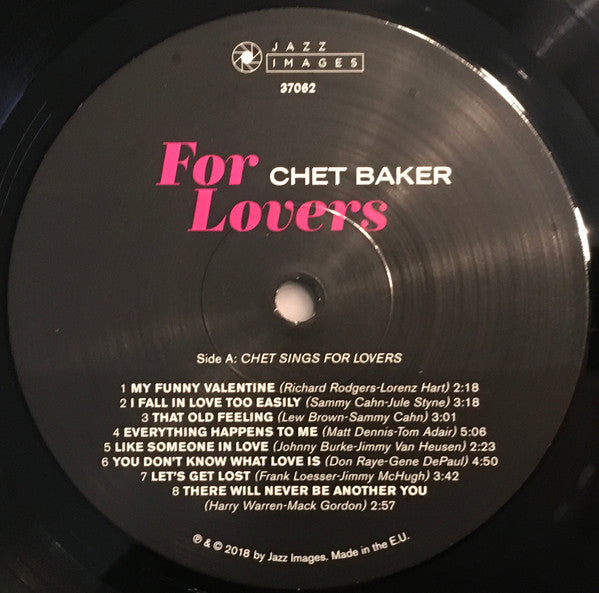 Chet Baker - For Lovers (LP) - Velvet Music