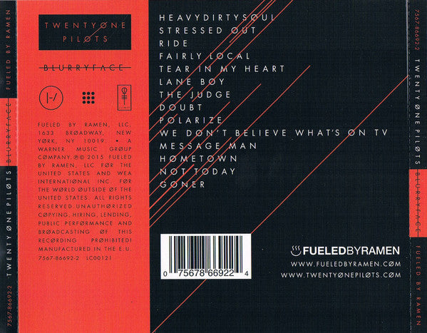 Twenty One Pilots - Blurryface (tweedehands CD) - Velvet Music
