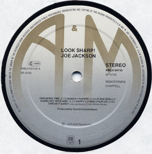 Joe Jackson - Look Sharp! (tweedehands LP) - Velvet Music