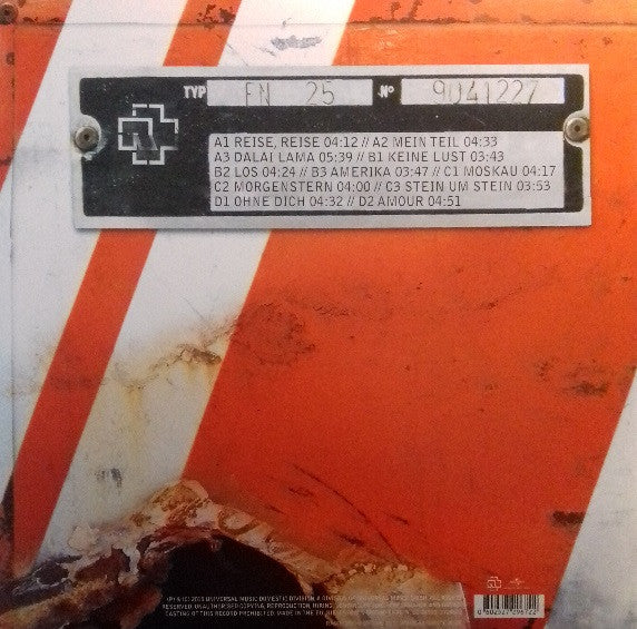 Rammstein - Reise, Reise (tweedehands LP) - Velvet Music