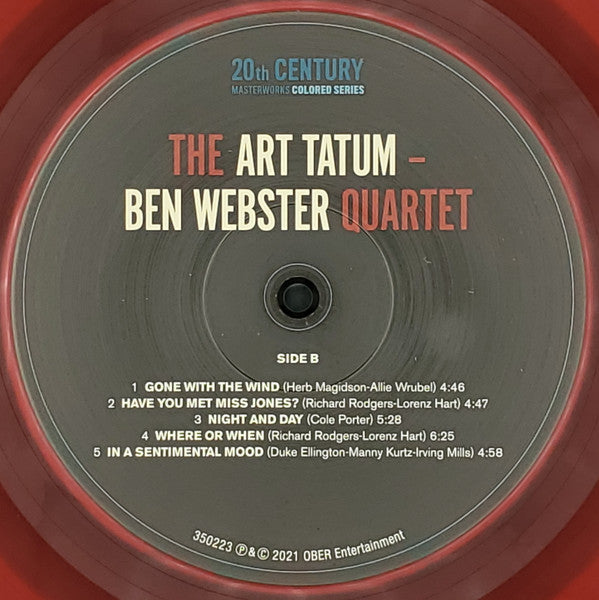 Art Tatum - Ben Webster Quartet, The - The Art Tatum - Ben Webster Quartet (LP) - Velvet Music