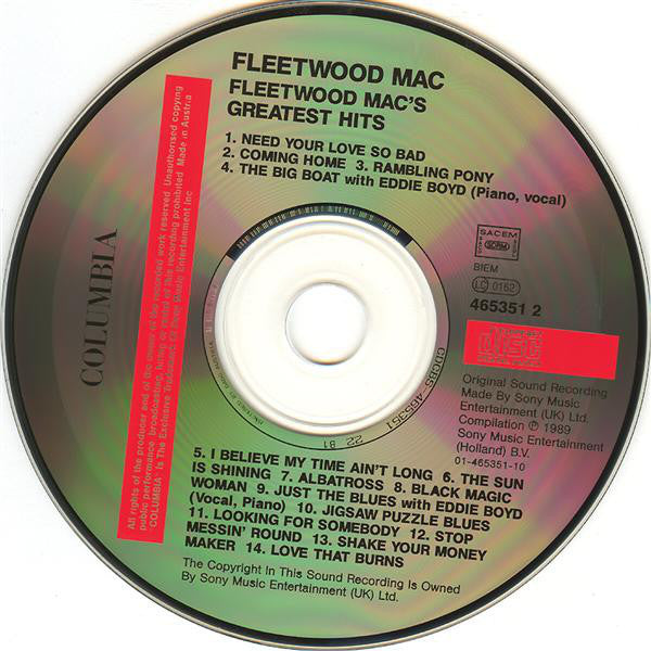 Fleetwood Mac - Fleetwood Mac's Greatest Hits (CD d'occasion)