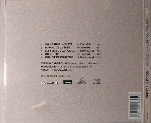 Sylvain Darrifourcq / Manuel Hermia / Valentin Ceccaldi - God At The Casino (second hand CD)