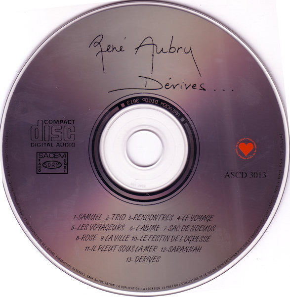 René Aubry - Dérives ... (CD d'occasion)