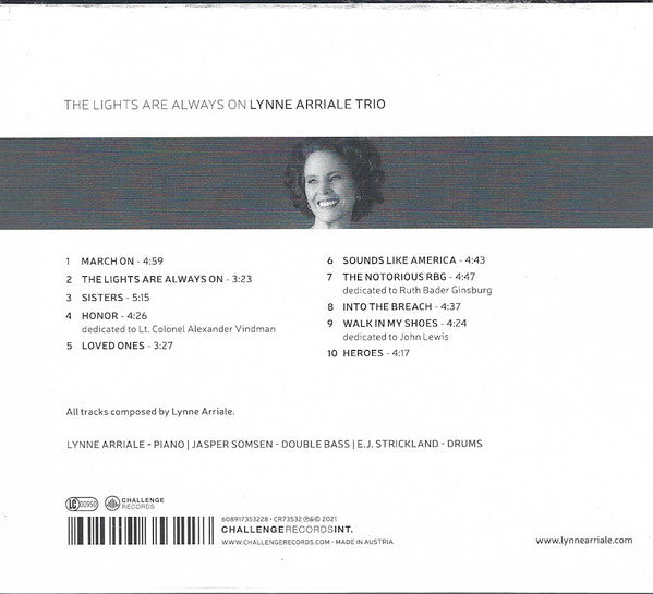 Lynne Arriale Trio, The, Jasper Somsen & EJ Strickland - The Lights Are Always On (second-hand CD)