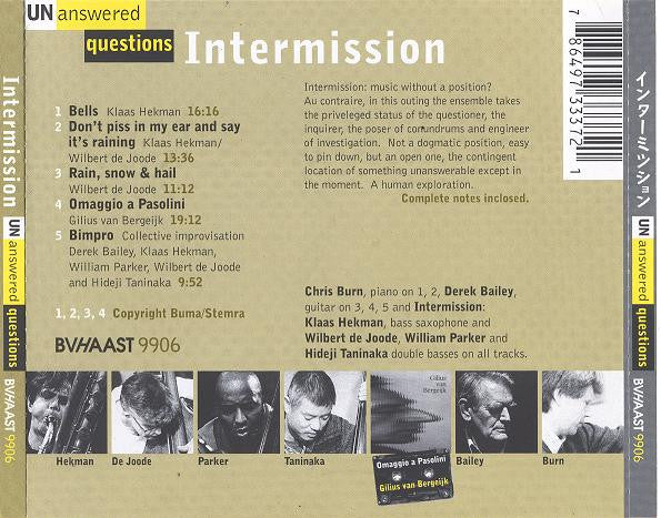 Intermission (4) - Unanswered Questions (CD d'occasion)