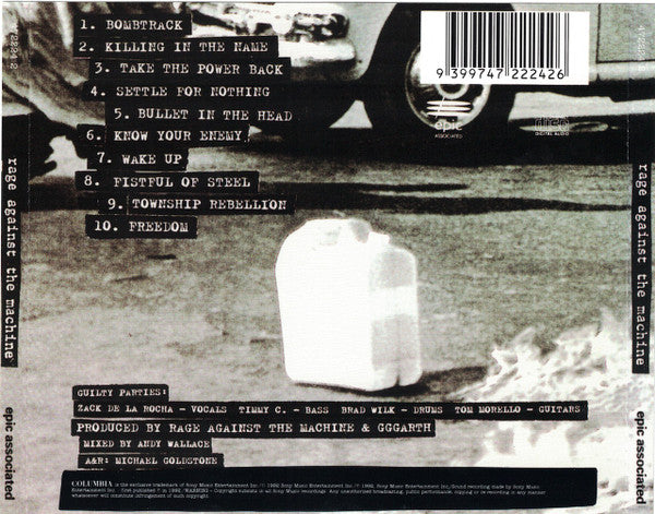 Rage Against The Machine - Rage Against The Machine (tweedehands CD) - Velvet Music
