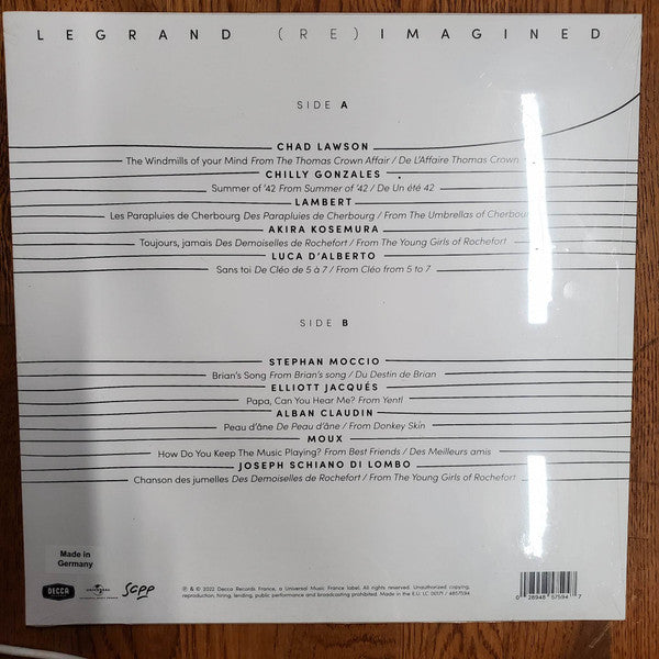 Michel Legrand - Legrand (Re)Imagined (LP) - Velvet Music